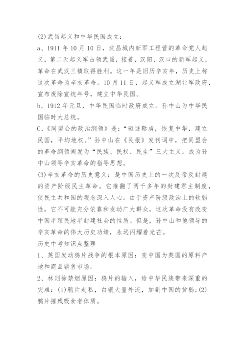 历史中考知识点资料.docx