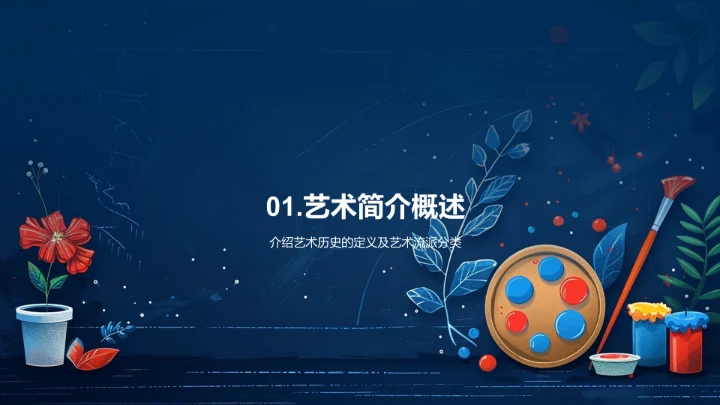 艺术历史教学PPT模板
