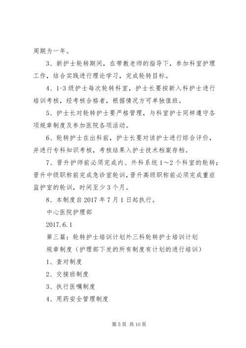 红兴隆中心医院轮转培训计划.docx