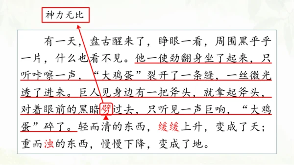 第12课《盘古开天地》（第二课时）课件