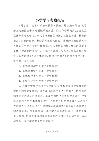 小学学习考察报告.docx