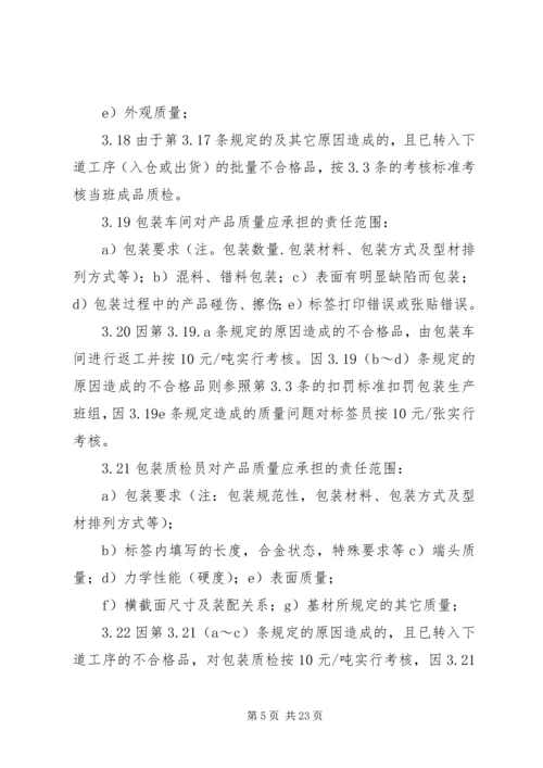 铝厂质量检验程序及考核方案.docx