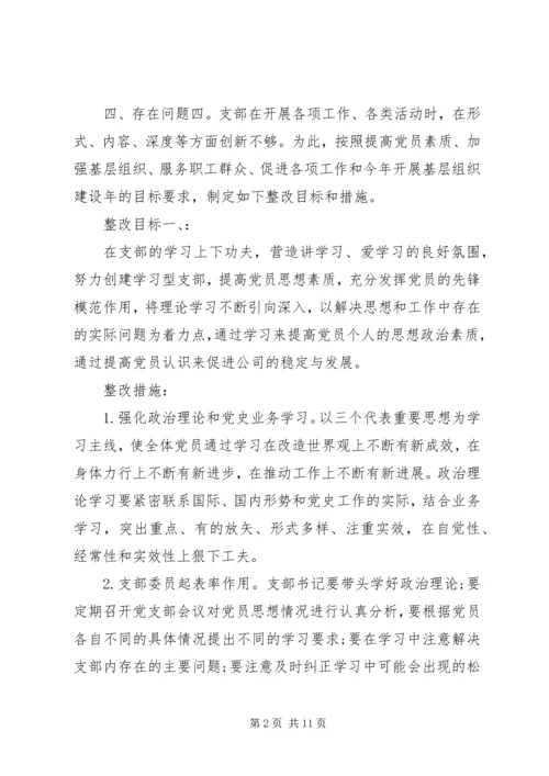 村党员个人整改措施计划.docx