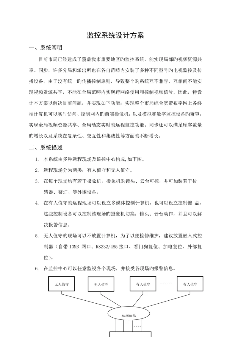 大城市公安监控系统综合设计专题方案.docx