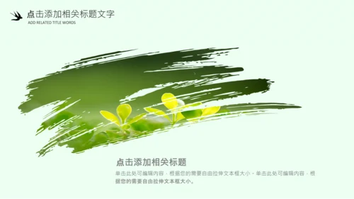 清明节气清新绿色清明节踏青PPT模板