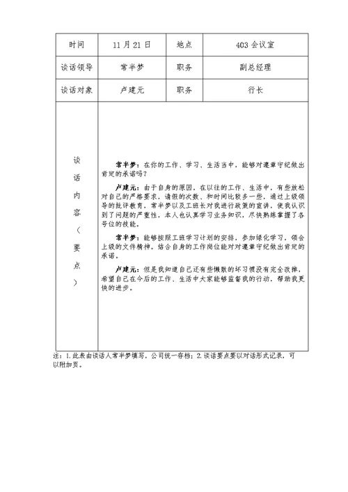 党员教师谈心谈话记录内容组织生活会