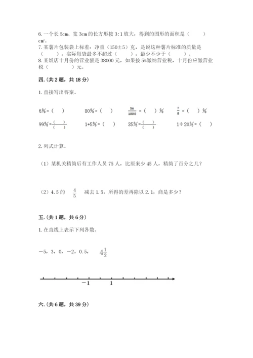 苏教版六年级数学小升初试卷精品【必刷】.docx