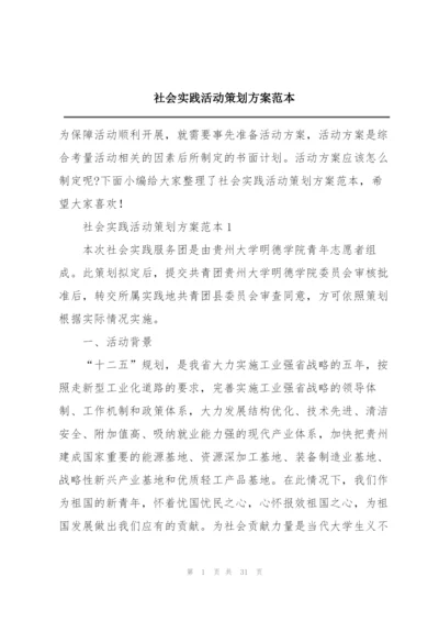 社会实践活动策划方案范本.docx