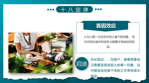 职场心理学团队互助合作PPT模板
