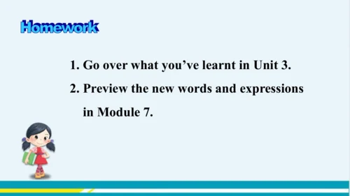 Module 6 Unit 3 教学课件-外语教研版中学英语七年级下
