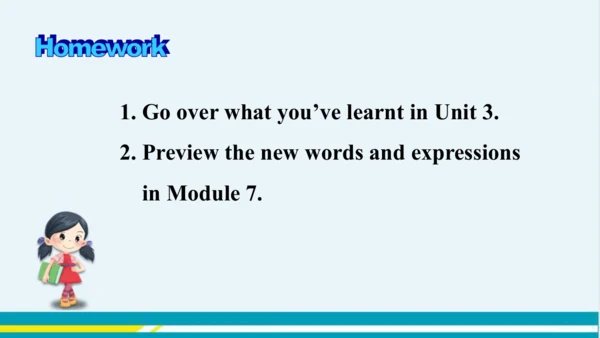 Module 6 Unit 3 教学课件-外语教研版中学英语七年级下