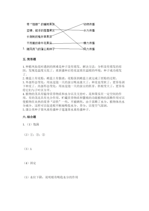 教科版科学四年级下册第一单元《植物的生长变化》测试卷（b卷）.docx