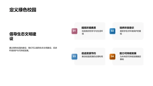 绿色校园实践报告PPT模板