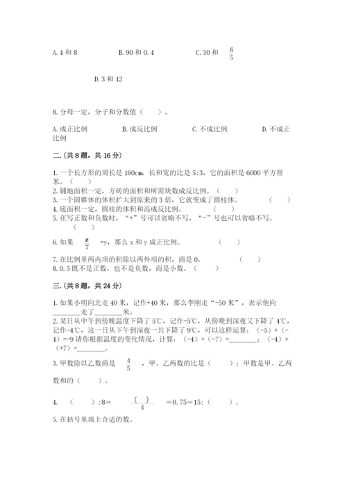 浙教版数学小升初模拟试卷（考点精练）.docx