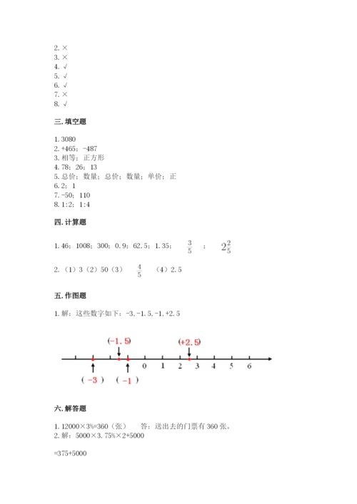小学六年级下册数学期末卷及答案【夺冠系列】.docx
