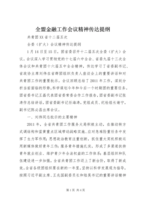 全盟金融工作会议精神传达提纲_1 (3).docx