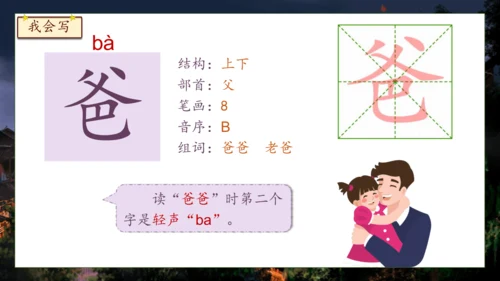 【核心素养】部编版语文一年级下册-8. 夜色 第1课时（课件）