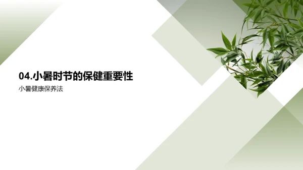 小暑季节健康之道