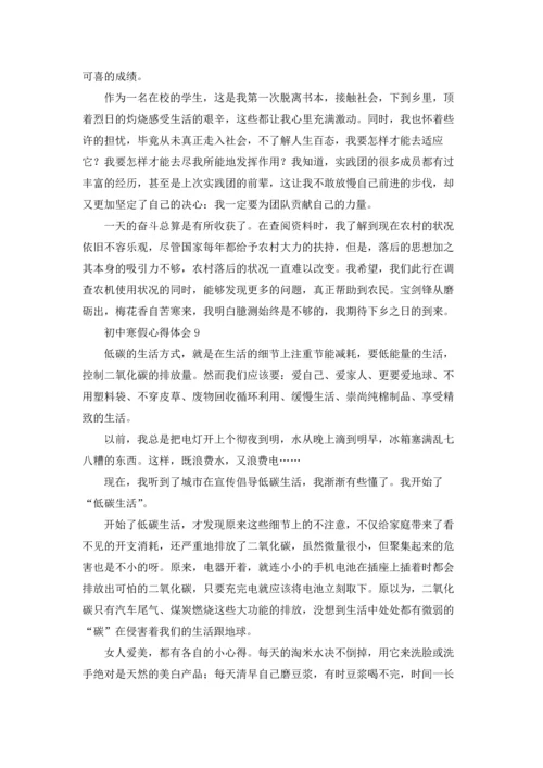 初中寒假心得体会.docx