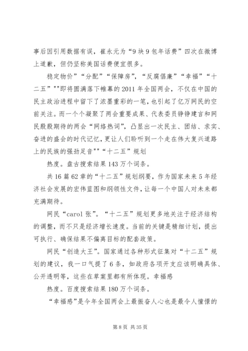 思想汇报两会[精选多篇] (2).docx