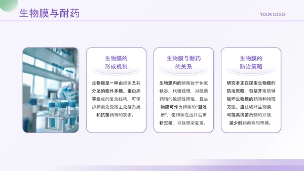 紫绿色简约风医学论文毕业答辩