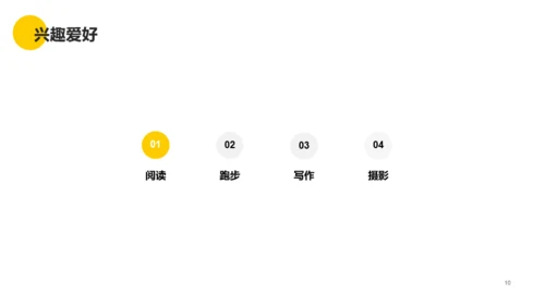 灰色简约商务风个人简历PPT案例