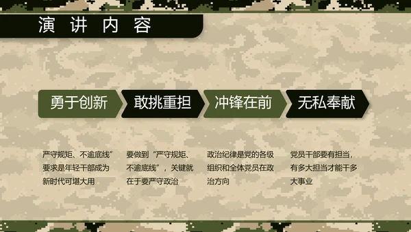 八一军事部队士兵职责汇报PPT动态模板