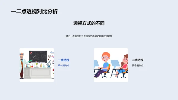 空间透视技巧教学PPT模板