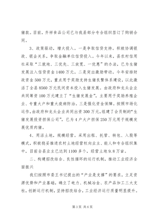 区县域经济发展现场会议发言.docx