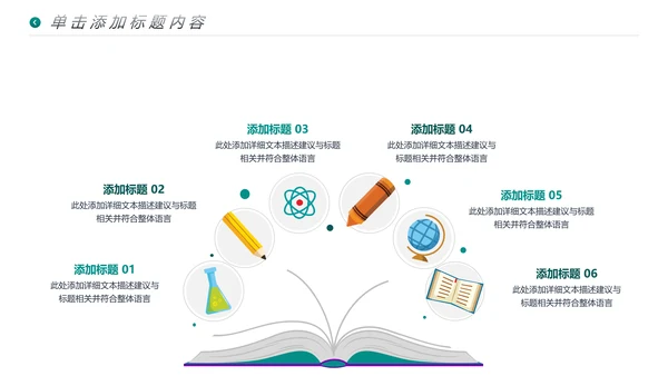 公开课读书阅读教育课件教师说课PPT模板