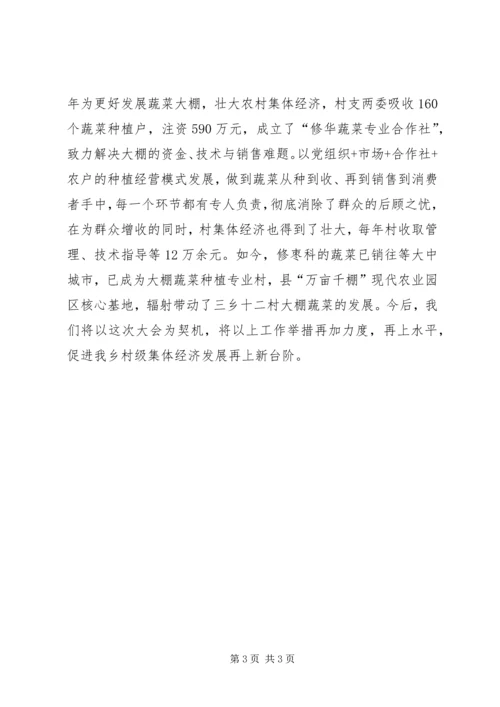 全乡发展集体经济汇报材料.docx