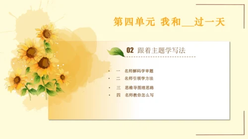 统编版语文四年级上册2024-2025学年度第四单元习作： 我和   过一天（课件）