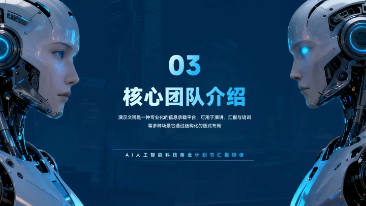AI人工智能商业计划书PPT