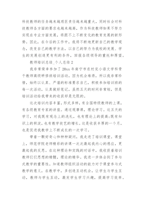 教师培训总结_个人总结.docx