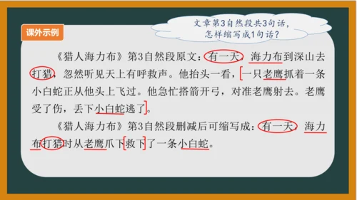 统编版语文五年级上册 第三单元习作： 缩写故事课件