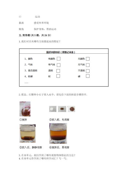 教科版一年级下册科学期末测试卷附参考答案【研优卷】.docx