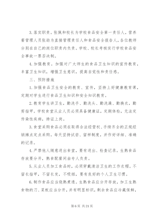 古村小学营养餐安全应急预案(精).docx