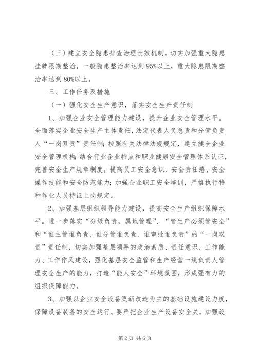 关于做好企业安全生产工作的意见.docx
