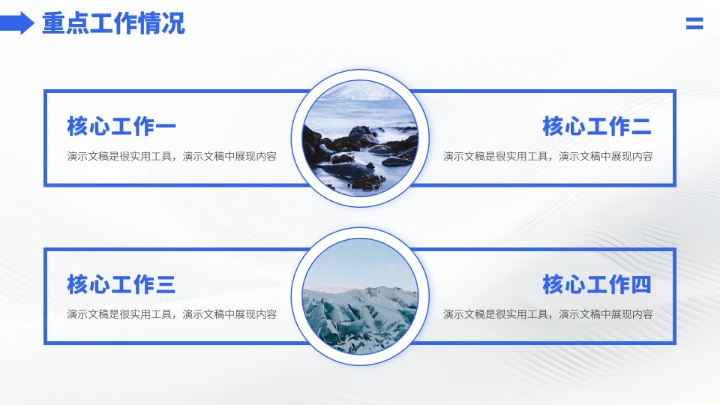 蓝色高端工作汇报年终述职总结PPT模板