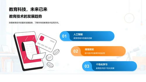 教育技术应用与趋势PPT模板