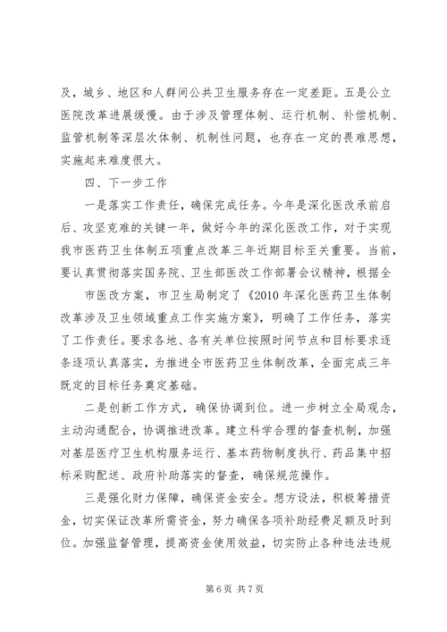 县深化医药卫生体制改革进展情况报告 (3).docx