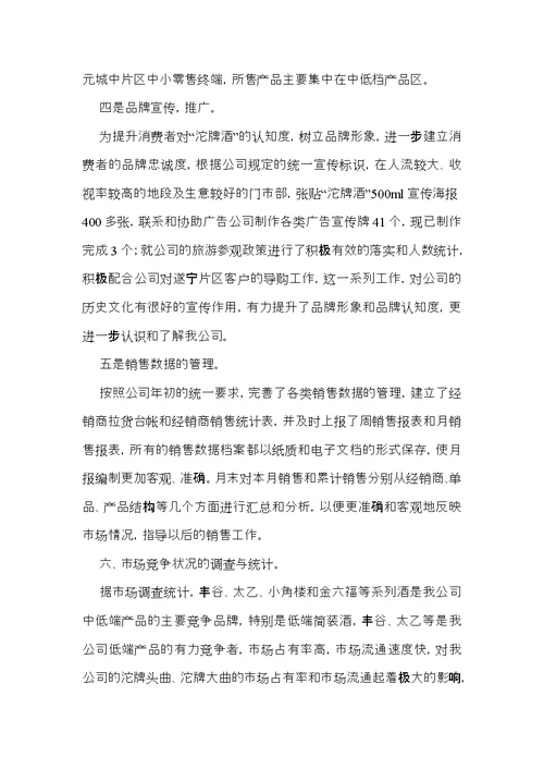 公司职员试用期工作总结 (2)