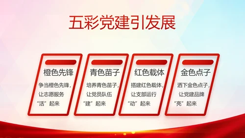 红色党建脱贫攻坚目标任务动态PPT