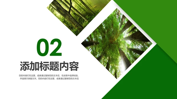 湿地森林世界湿地森林日植树造林动态PPT模板