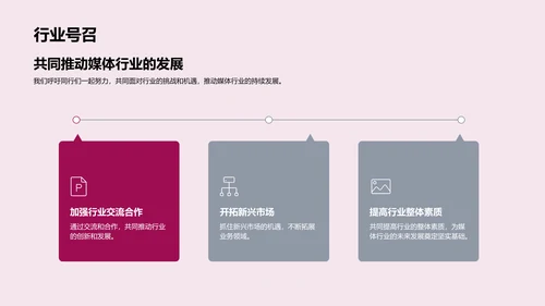 媒体行业季度汇报PPT模板