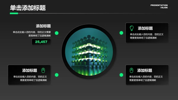 绿色科技风新能源行业通用PPT演示模板