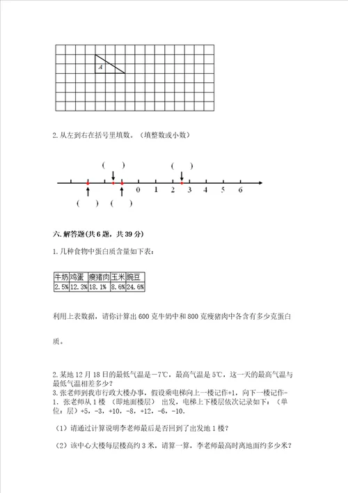 小学六年级下册数学期末必刷题含答案基础题