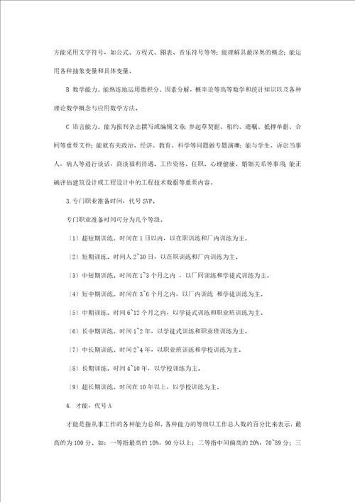 浅析工作分析中各种信息的类型与标准Document11页