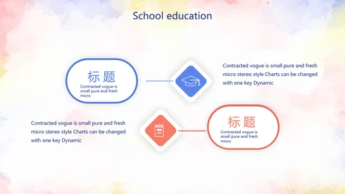 插画风开题报告毕业论文答辩动态PPT模板
