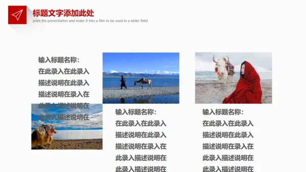 布达拉宫西藏藏文化旅游产业通用PPT模板